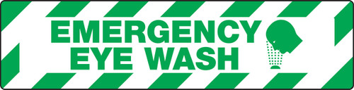 Skid-Gard Floor Sign: Emergency Eye Wash 6" x 24" - PSD404