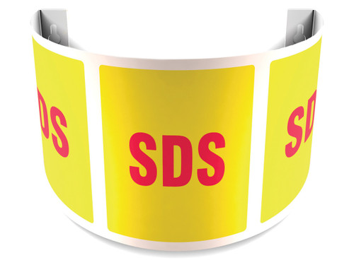 180D Projection Safety Sign: SDS Panel Size: 12" 1/Each - PSJ373