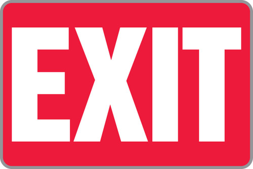 Safety Sign: Exit 8" x 12" Lumi-Glow Plastic 1/Each - PSP119