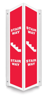 Projection Safety Sign: Stair Way (Graphic) 3D 24" x 4" Panel 1/Each - PSP632