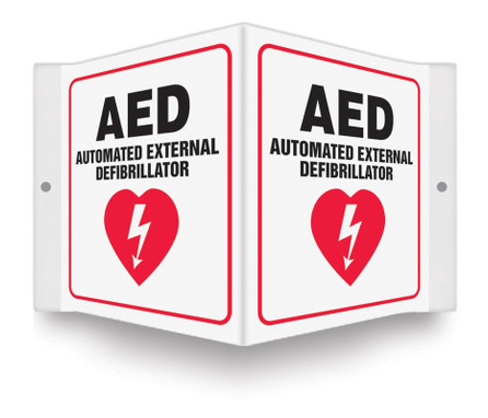 Projection Sign: AED - Automated External Defibrillator - PSP721