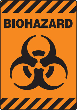 Slip-Gard Biohazard Safety Sign: Biohazard Symbol 20" x 14" 1/Each - PSR638