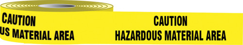 Slip-Gard Message Floor Tapes: Caution Hazardous Material Area 3" x 50-ft 1/Roll - PTS724