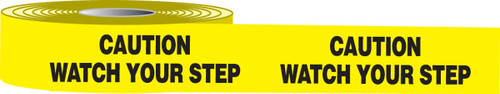 Slip-Gard Message Floor Tape: Caution Watch Your Step 3" x 50-ft - PTS726