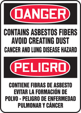 Spanish Bilingual Safety Sign 14" x 10" Adhesive Vinyl 1/Each - SBMCAW110VS