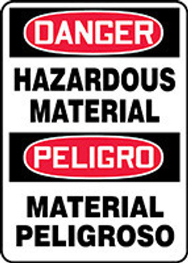 BILINGUAL SAFETY SIGN - SPANISH 14" x 10" Adhesive Vinyl 1/Each - SBMCHL285VS