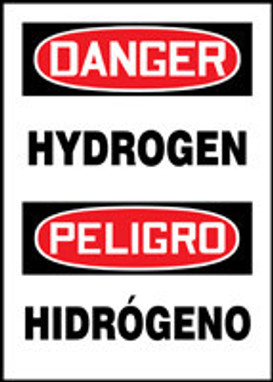 BILINGUAL SAFETY SIGN - SPANISH 20" x 14" Adhesive Vinyl 1/Each - SBMCHL298VS