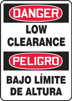 Spanish Bilingual Safety Sign 14" x 10" Plastic 1/Each - SBMECR004VP