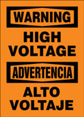 BILINGUAL SAFETY SIGN - SPANISH 14" x 10" Aluma-Lite 1/Each - SBMELC326XL