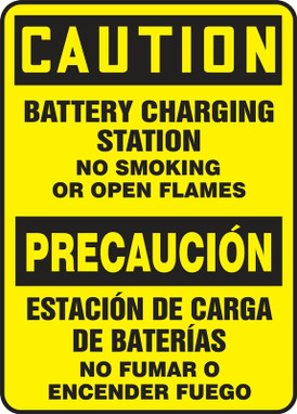 BILINGUAL SAFETY SIGN - SPANISH 14" x 10" Dura-Plastic 1/Each - SBMELC640XT