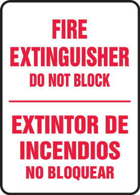 Fire Safety Sign 14" x 10" Aluminum 1/Each - SBMFXG915VA