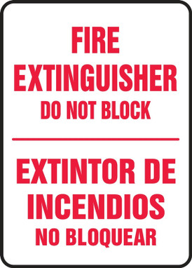 Fire Safety Sign 14" x 10" Accu-Shield 1/Each - SBMFXG915XP