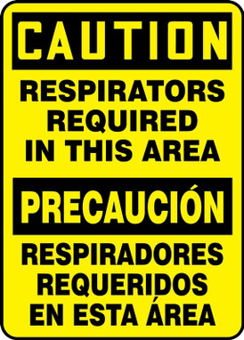 BILINGUAL SAFETY SIGN - SPANISH 14" x 10" Plastic 1/Each - SBMPPE440VP