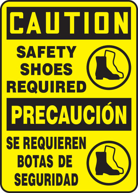 Spanish Bilingual Safety Sign 14" x 10" Dura-Fiberglass 1/Each - SBMPPE763XF