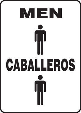 Spanish Bilingual Safety Sign 14" x 10" Adhesive Vinyl 1/Each - SBMRST574VS