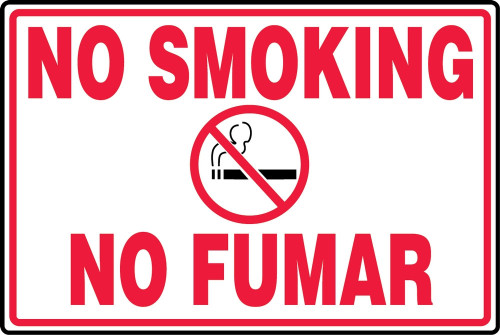 Smoking Control Sign 18" x 24" Aluma-Lite 1/Each - SBMSMG532XL