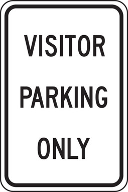 Traffic Sign: Visitor Parking Only Spanish 18" x 12" Engineer Grade Reflective Aluminum (.080) 1/Each - SHFRP241RA