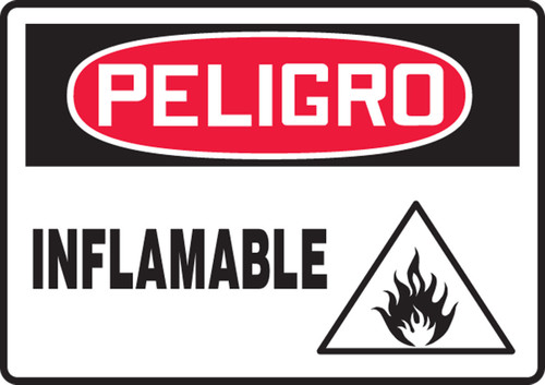 Spanish Bilingual Safety Sign Spanish 7" x 10" Aluma-Lite 1/Each - SHMCHG092XL