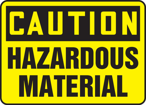 OSHA Caution Safety Sign: Hazardous Material Spanish 10" x 14" Aluma-Lite 1/Each - SHMELC643XL