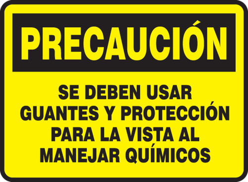 PRECAUCION SE DEBEN ...SPANISH Spanish 7" x 10" Dura-Plastic 1/Each - SHMPPE940XT