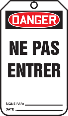 Danger Ne Pas Entrer - TCF016CTP