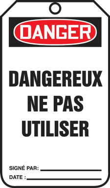 Danger Dangereux Ne Pas Utiliser - TCF021PTP