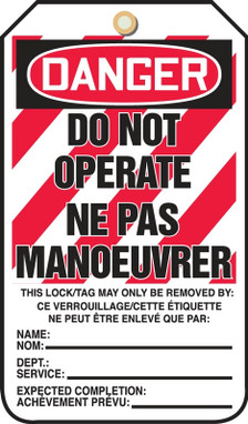 Danger Do Not Operate Ne Pas Manoeuvrer - TCF202PTM