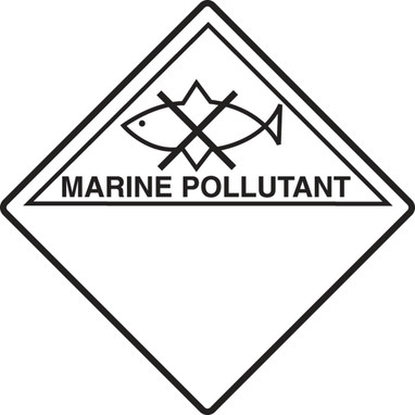 TDG Label  Marine Pollutant 100mm x 100mm (4" x 4") Adhesive Coated Paper 500/Roll - TCL986PS5