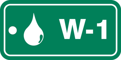 Energy Source Identification Standard Tag: Water Number: 4 Plastic 1/Each - TDF904VPE