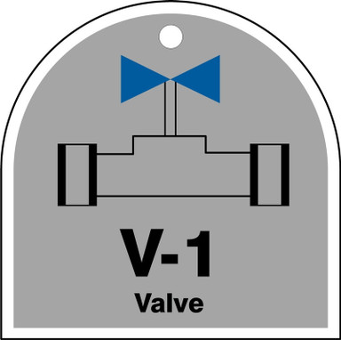 Energy Source Identification ShapeID Tag: Valve Number: 3 Plastic 5/Pack - TDJ203VPM