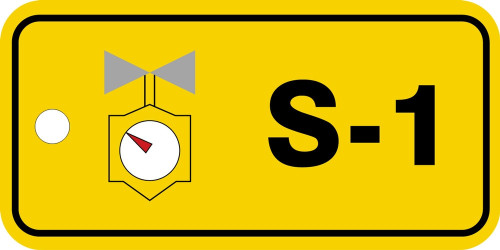 Energy Source Identification Standard Tag: Steam Number: 4 Plastic 1/Each - TDJ304VPE