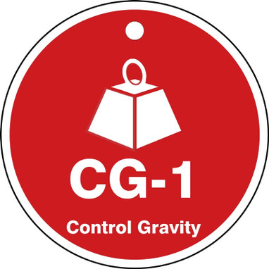 Energy Source ShapeID Tag: CG-_ Control Gravity Number: 1 Adhesive Dura-Vinyl 5/Pack - TDK101XVM