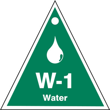 Energy Source ShapeID Tag: W-_ Water Number: 6 Adhesive Dura-Vinyl 5/Pack - TDK906XVM