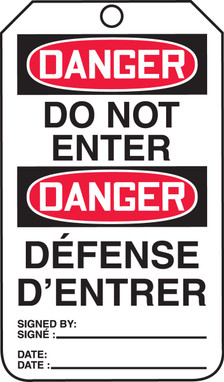 Danger Do Not Enter (English/French) - TMF127PTP