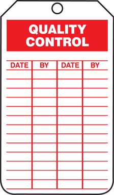 Quality Status Safety Tags: Quality Control PF-Cardstock 25/Pack - TRS256CTP