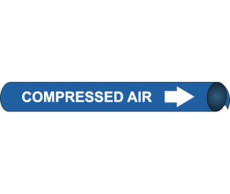 Pipemarker Precoiled - Compressed Air W/B - Fits 2 1/2"-3 1/4" Pipe - C4022