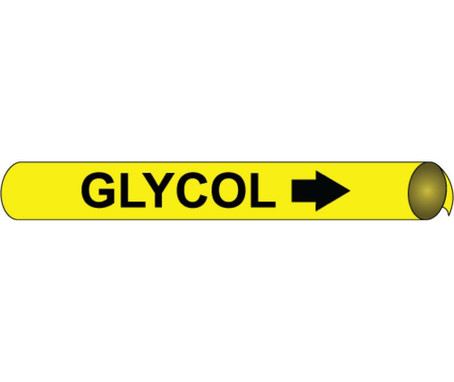 Pipemarker Precoiled - Glycol B/Y - Fits 2 1/2"-3 1/4" Pipe - C4050