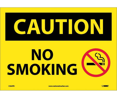 Caution: No Smoking - Graphic - 10X14 - PS Vinyl - C564PB