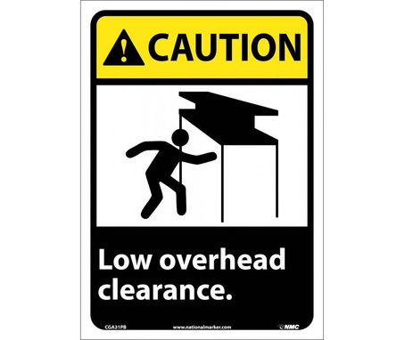 Caution: Low Overhead Clearance - 14X10 - PS Vinyl - CGA31PB