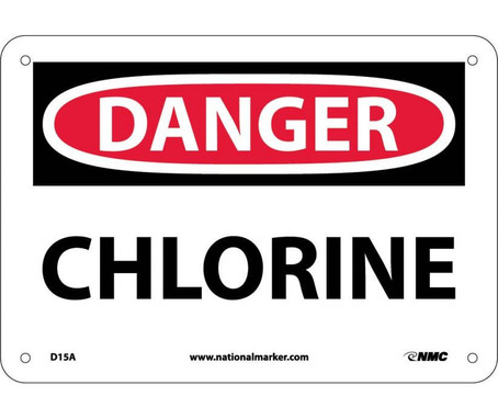 Danger: Chlorine - 7X10 - .040 Alum - D15A