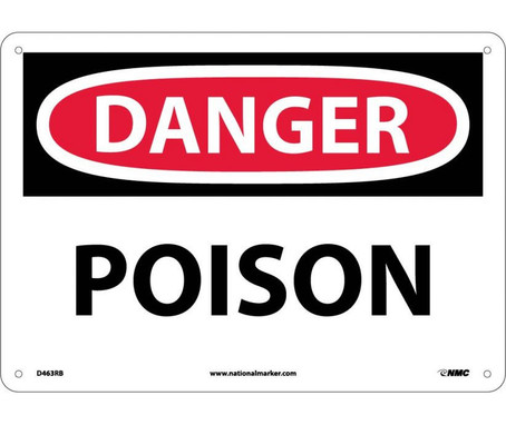 Danger: Poison - 10X14 - Rigid Plastic - D463RB