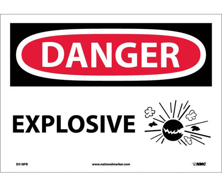 Danger: Explosive - Graphic - 10X14 - PS Vinyl - D518PB