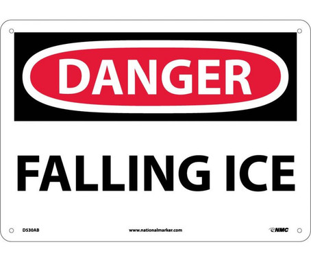 Danger: Falling Ice - 10X14 - .040 Alum - D530AB