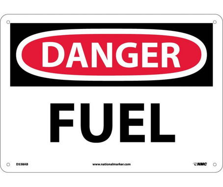 Danger: Fuel - 10X14 - .040 Alum - D538AB