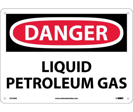 Danger: Liquid Petroleum Gas - 10X14 - .040 Alum - D576AB