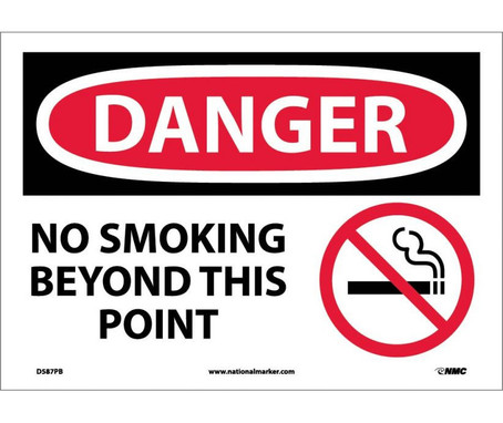Danger: No Smoking Beyond This Point - Graphic - 10X14 - PS Vinyl - D587PB