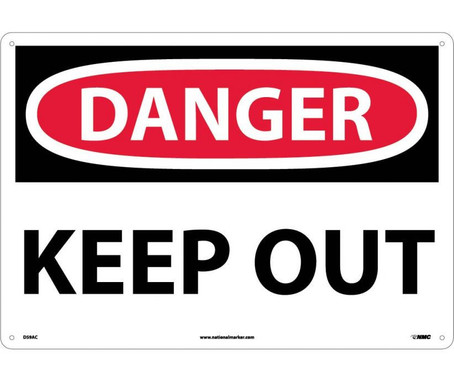 Danger: Keep Out - 14X20 - .040 Alum - D59AC