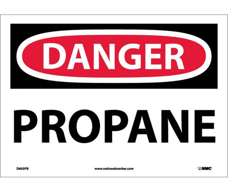 Danger: Propane - 10X14 - PS Vinyl - D603PB