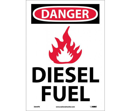 Danger: (Graphic) Diesel Fuel - 14X10 - PS Vinyl - D644PB