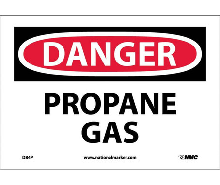 Danger: Propane Gas - 7X10 - PS Vinyl - D84P